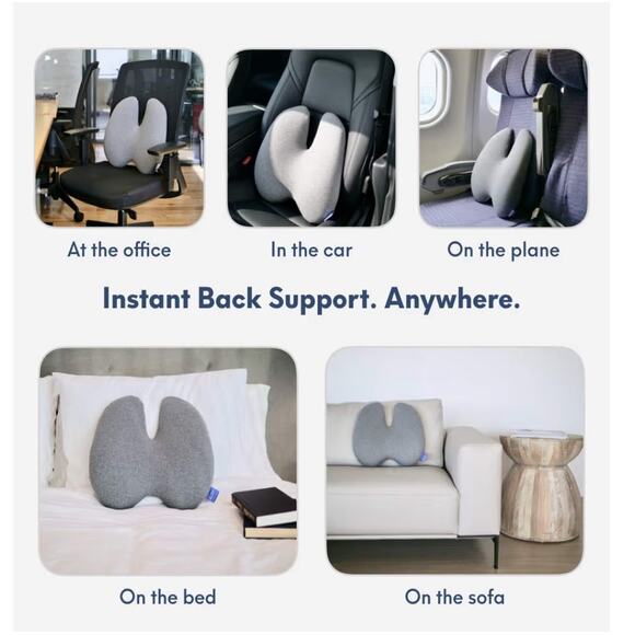 NWOT C CUSHION LAB Lumbar Pillow Ergonomic Back Support  Lumbar Support Cushion - Picture 6 of 8